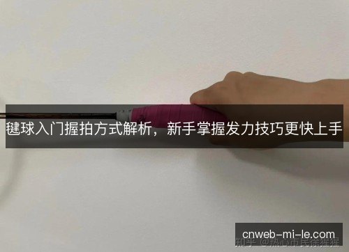毽球入门握拍方式解析，新手掌握发力技巧更快上手